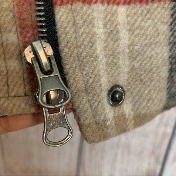 Cold Storage Foul Weather Gear For Her Wool Blend Plaid Winter Coat Small Red - Picture 6 of 10